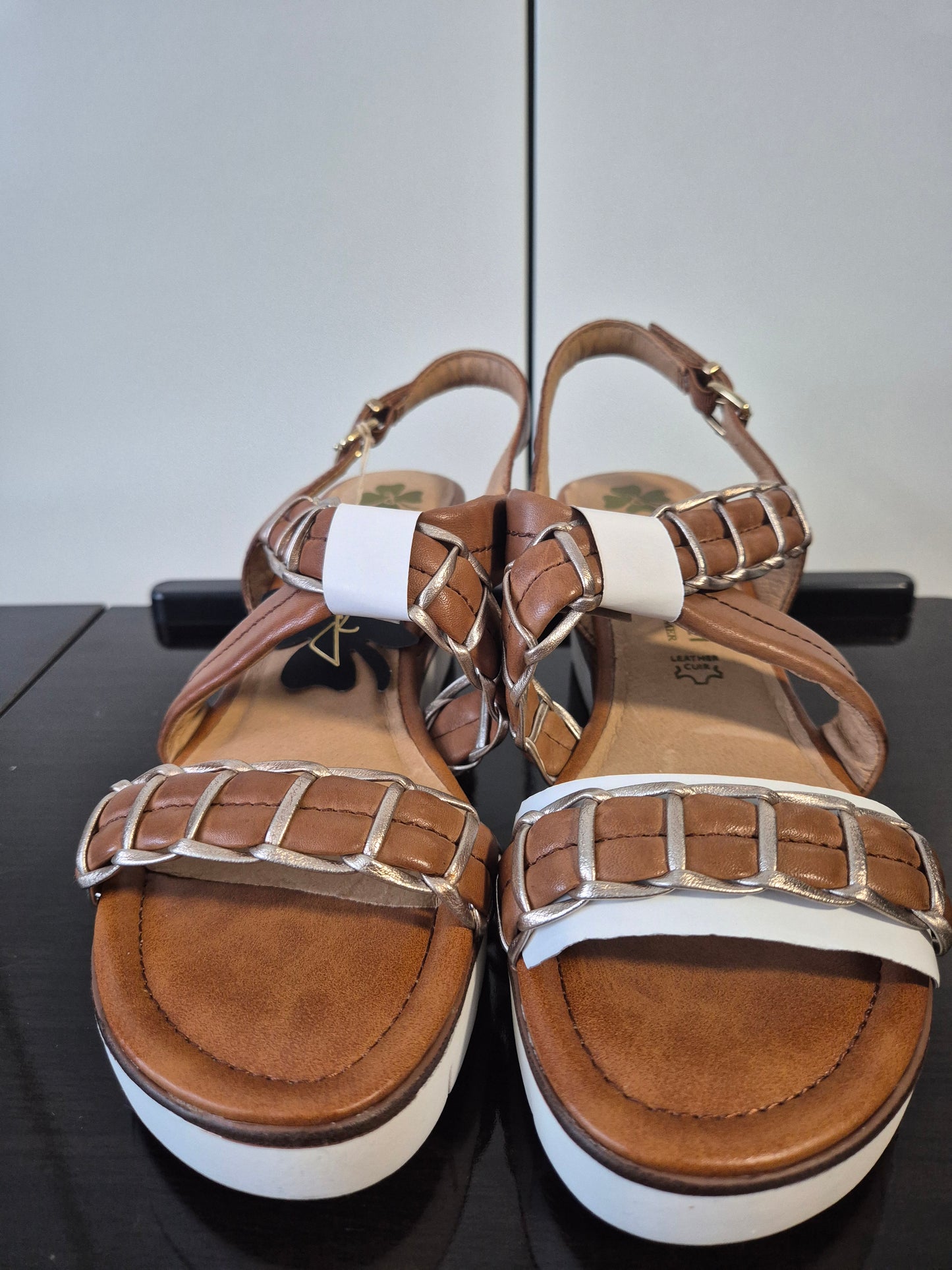 Marco Tozzi Sandalette Keilabsatz braun Gr. 40