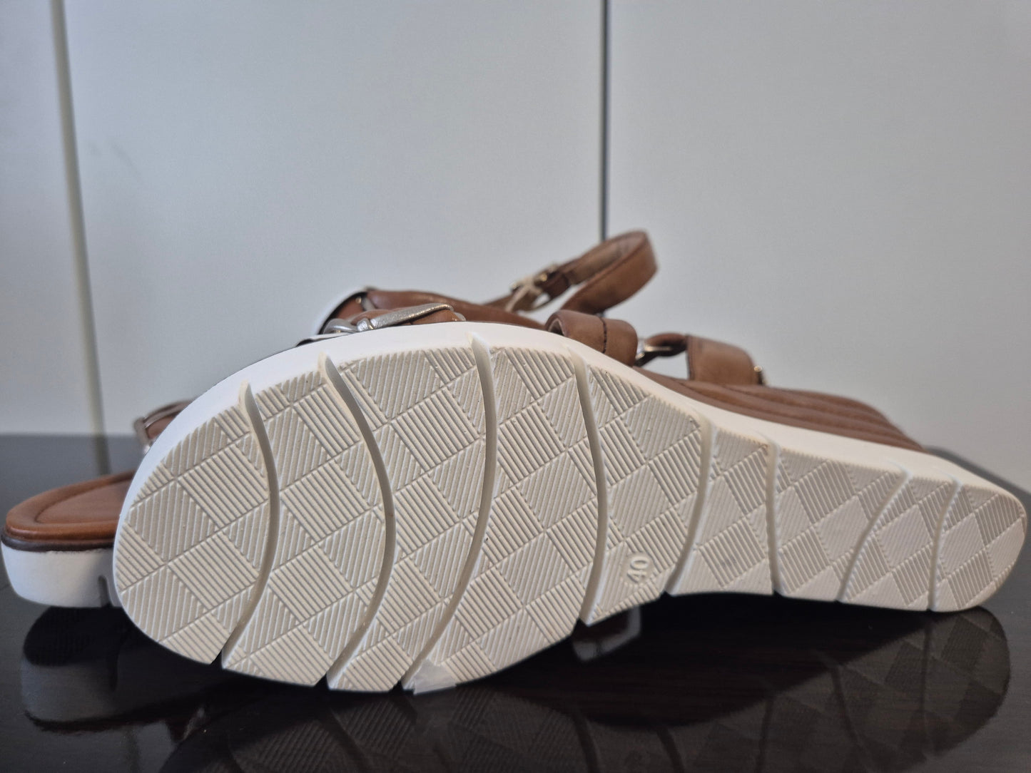 Marco Tozzi Sandalette Keilabsatz braun Gr. 40