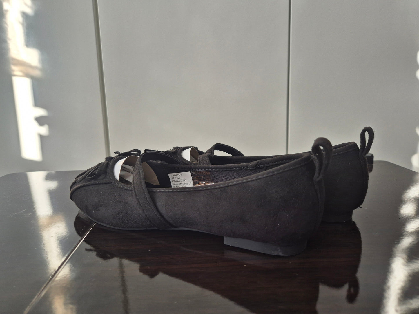 ANISTON SHOES Riemchen Ballerina schwarz Gr. 38