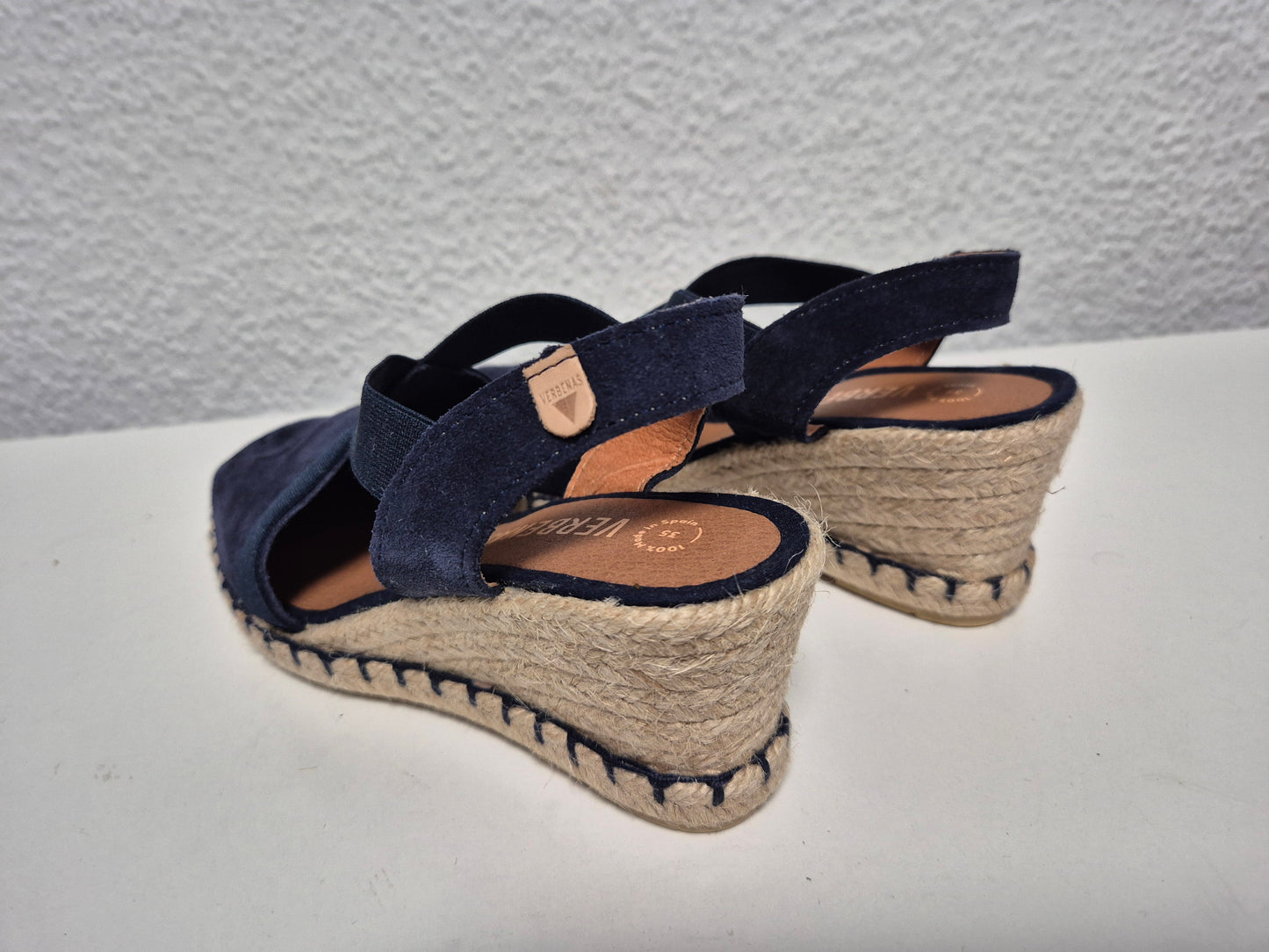 VERBENAS Milena Serraje Keilsandalette, schwarz, Gr. 35