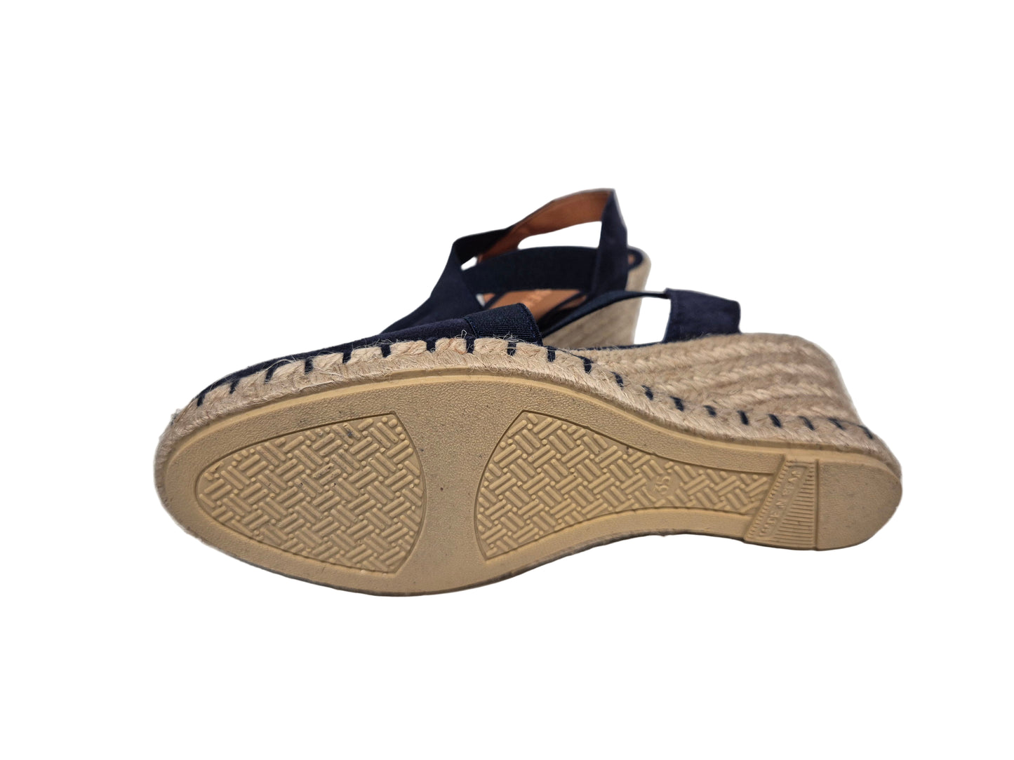 VERBENAS Milena Serraje Keilsandalette, blau, Gr. 35