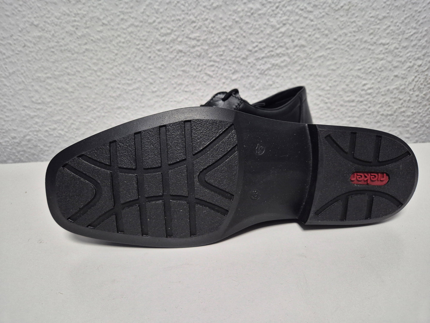 RIEKER Schnürschuh mit klassischer Ziernaht, schwarz, Gr. 46