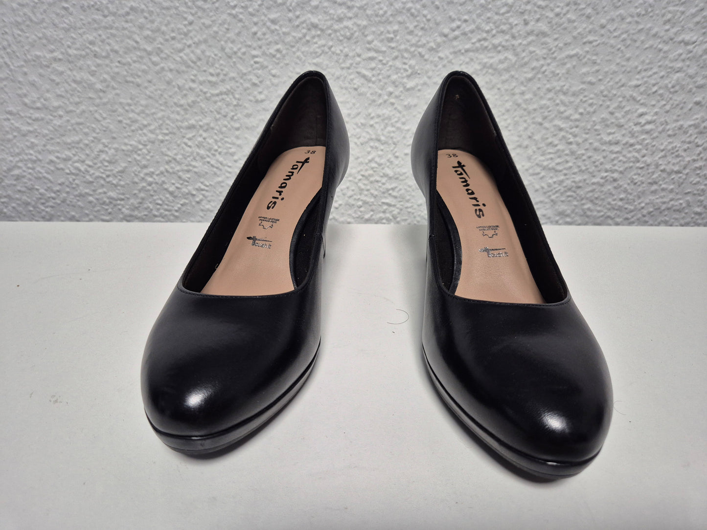 TAMARIS Pumps mit Trichterabsatz, schwarz, Gr. 38
