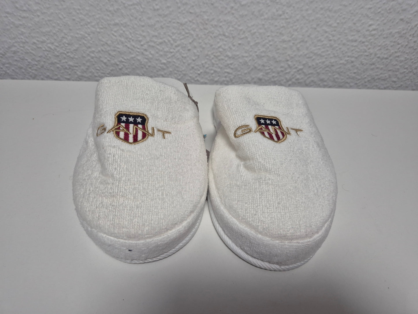 GANT Unisex Schlappen ARCHIVE SHIELD SLIPPERS, weiß, Größe S-M (ca. 40-41)
