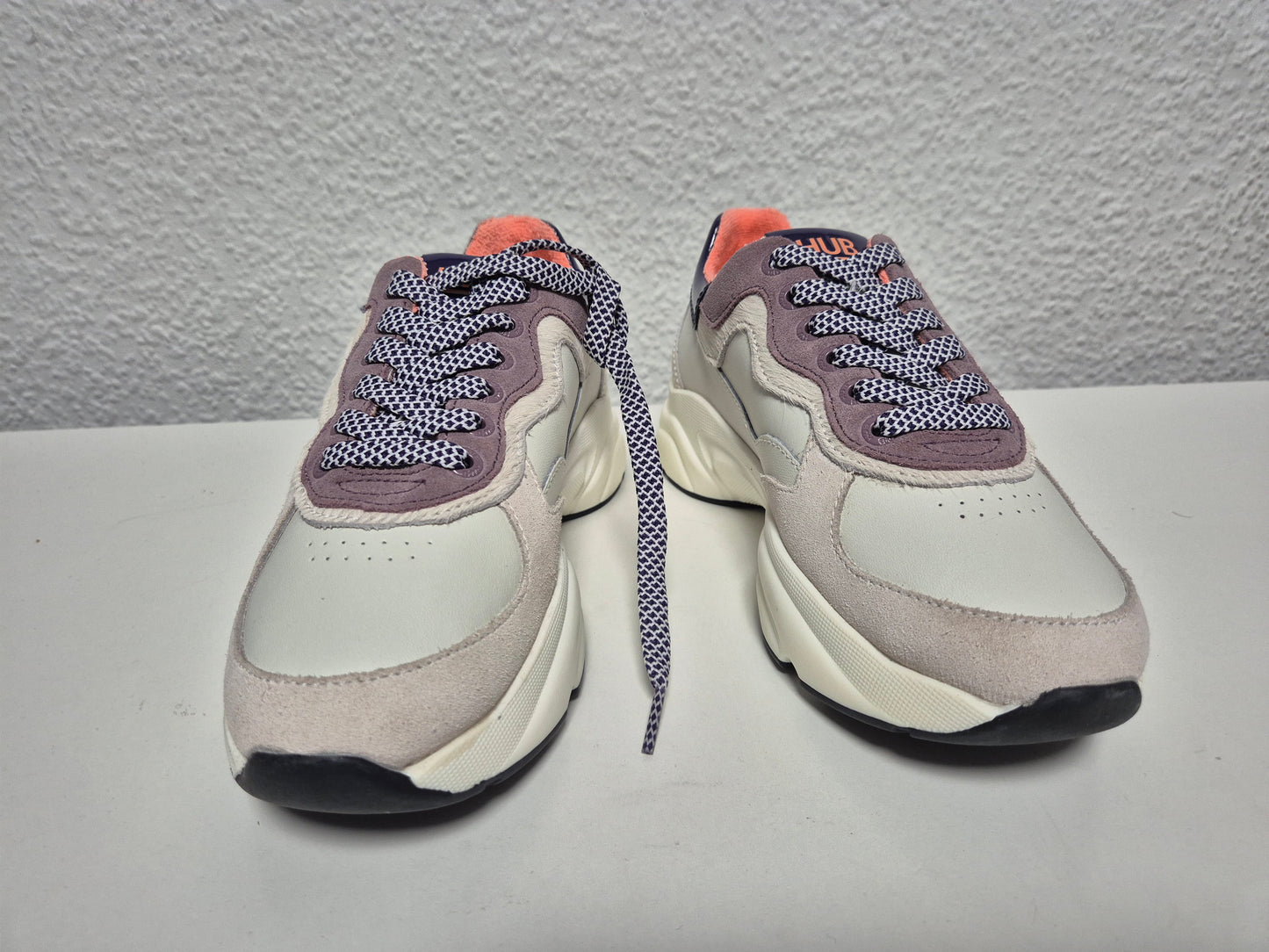 HUB Sneaker Rock L59 Terry weiß violett schwarz, Gr. 38