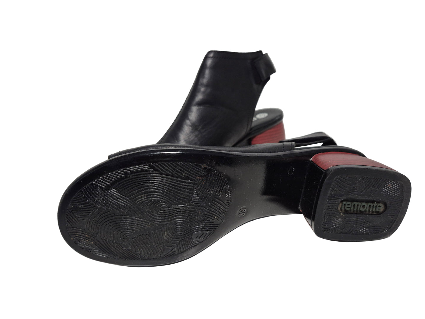 REMONTE Sandalette mit Blockabsatz, schwarz, Gr. 39
