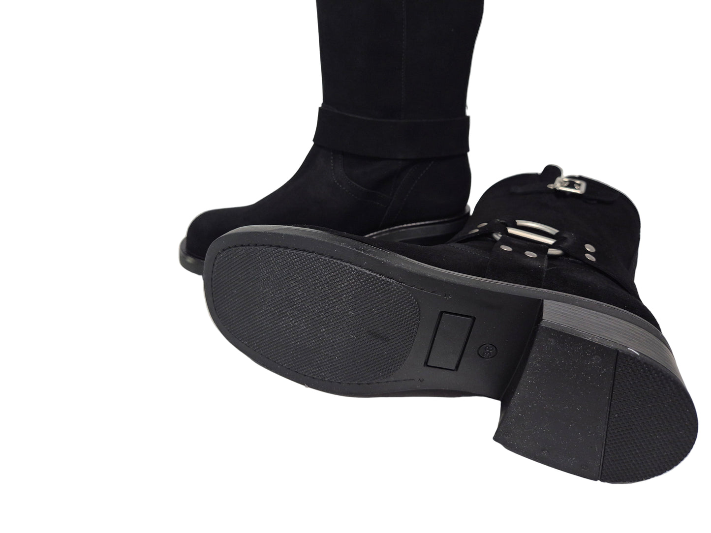 Heine Kurzstiefel aus Leder, schwarz, Gr. 38