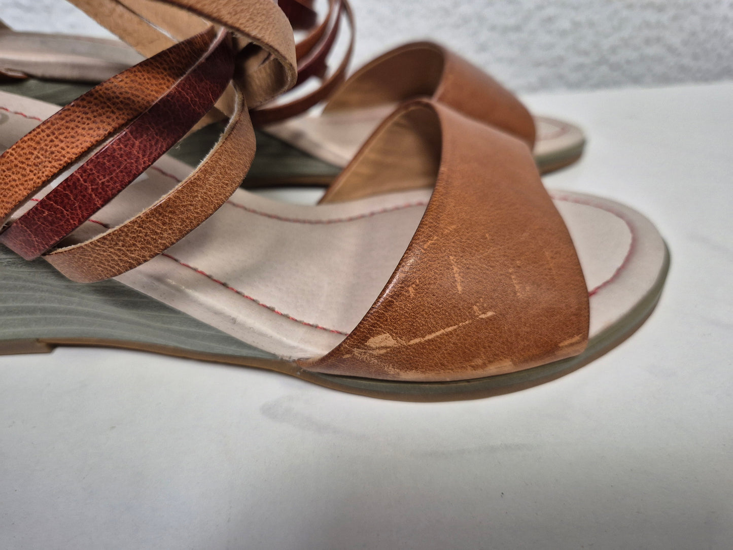 Karston Keilsandalette, braun, Gr. 40