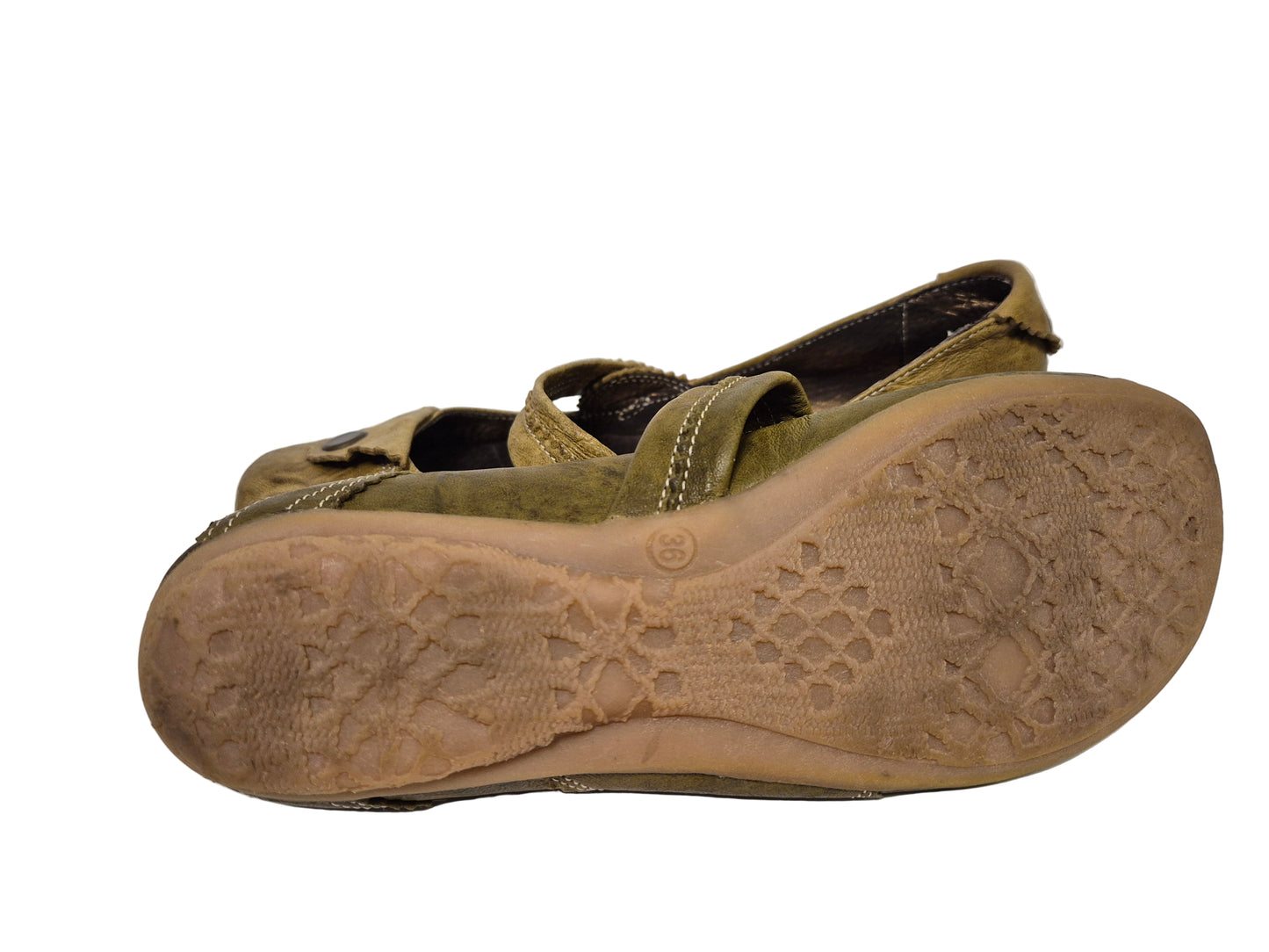 Miccos Ballerina, khaki, Gr. 36