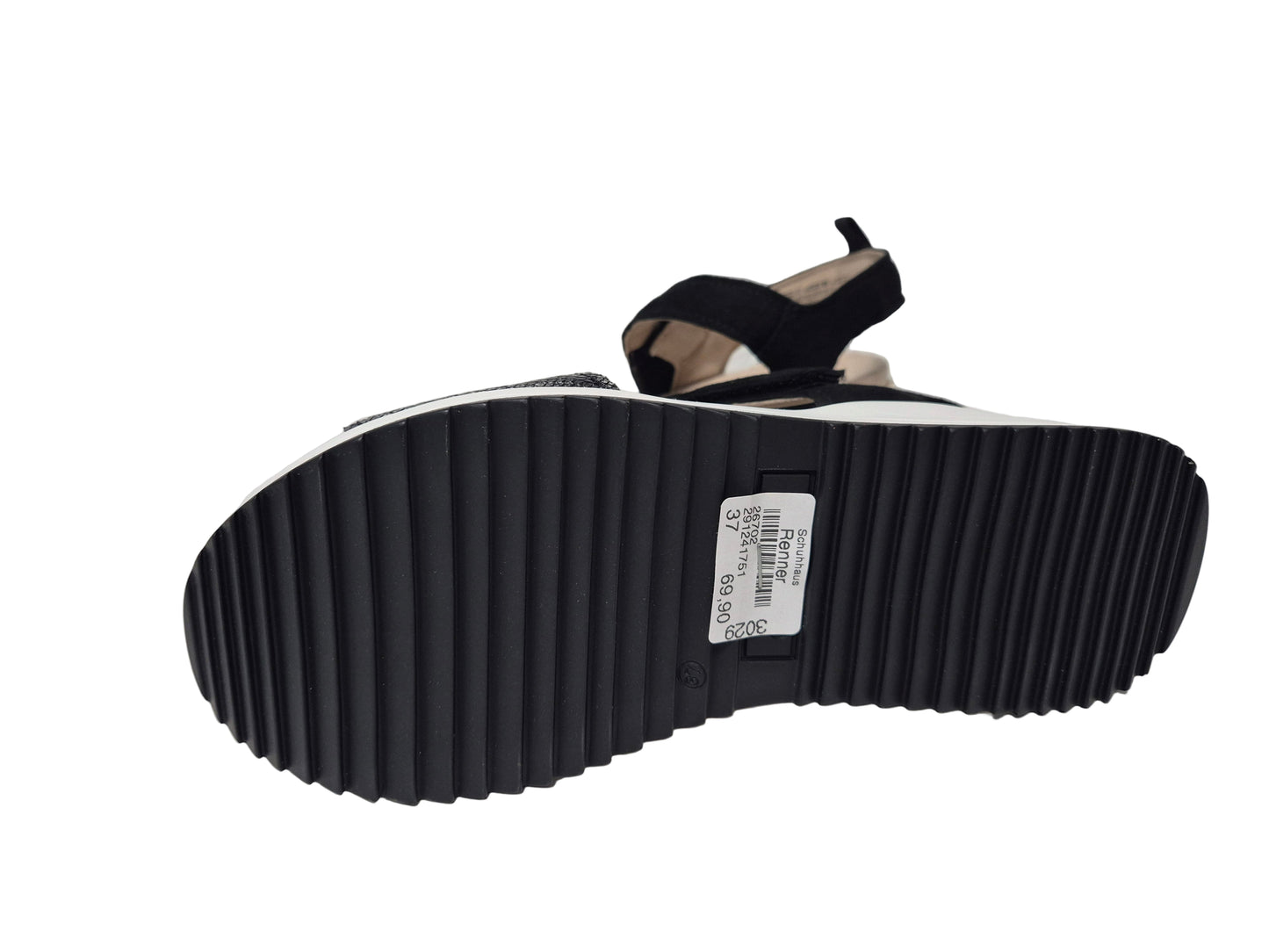 Caprice Keilsandalette, schwarz, Gr. 37