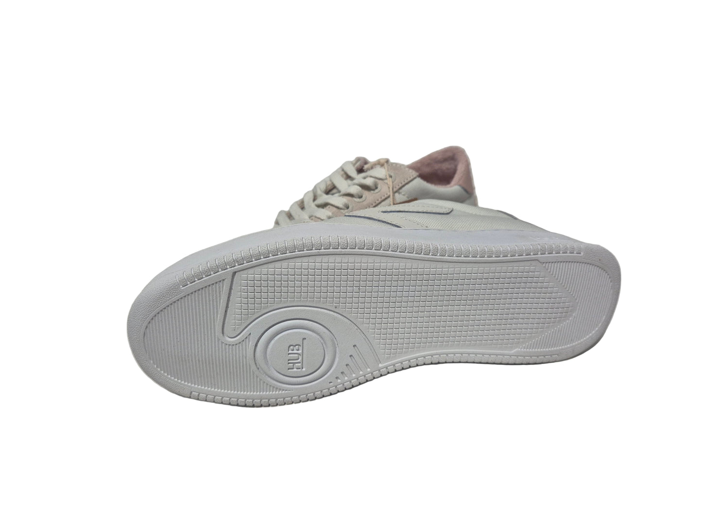 HUB Sneaker Baseline-W S34 Suede weiß-rose Gr. 38