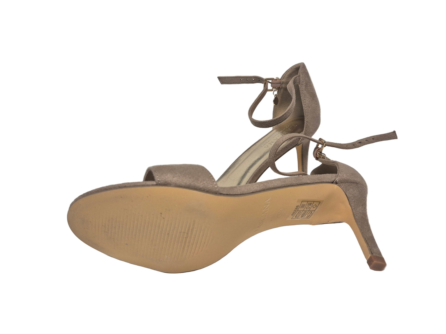 Lascana Sandaletten Absatzschuhe, beige, Gr. 42