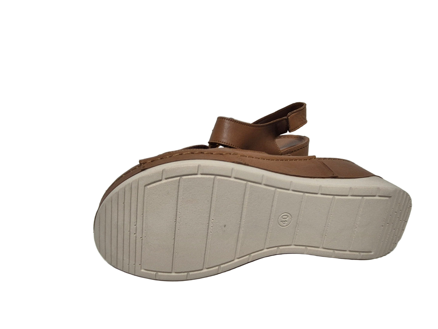 Andrea Conti Sandaletten Keilabsatz, camel, Gr. 40