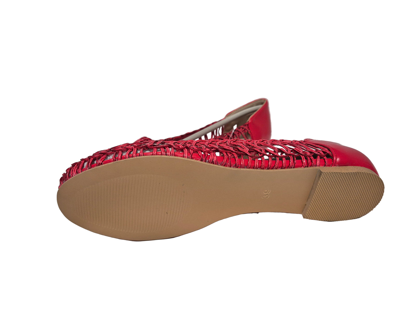 Heine Ballerinas Slip On, rot, Gr. 39