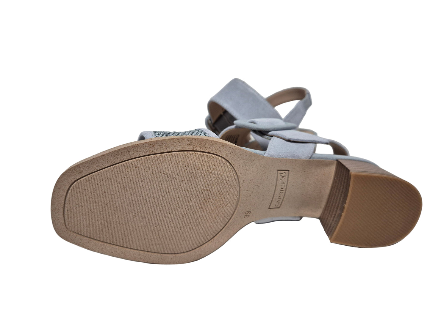 Caprice Riemchensandalette, blau, Gr. 39