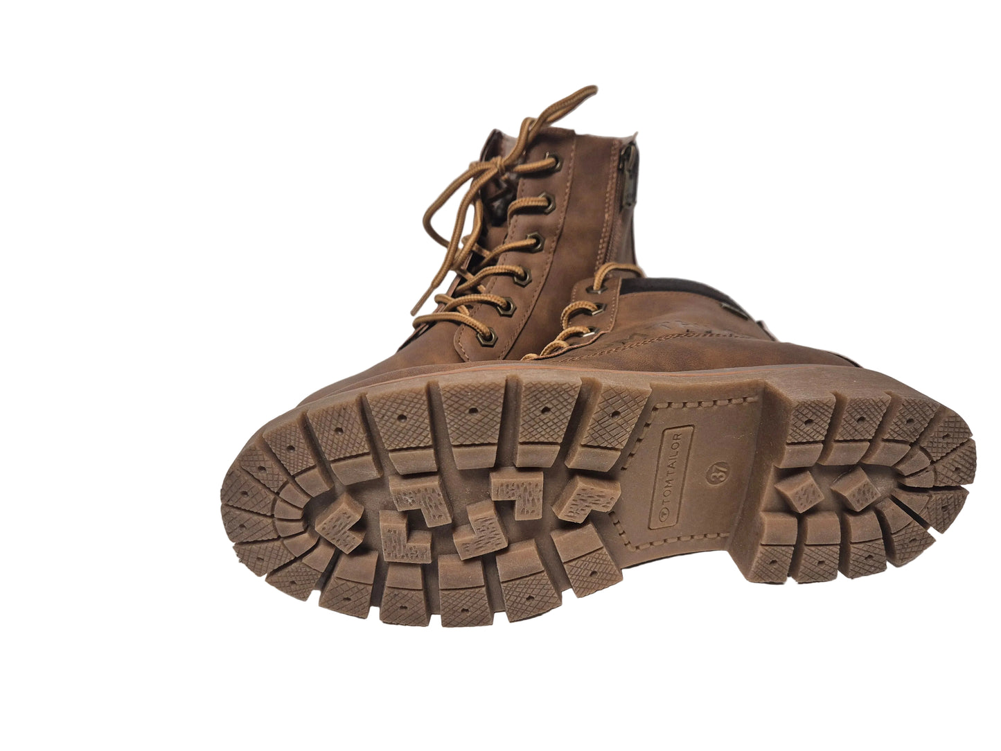 Tom Tailor Winterboots Blockabsatz, braun, Gr. 37