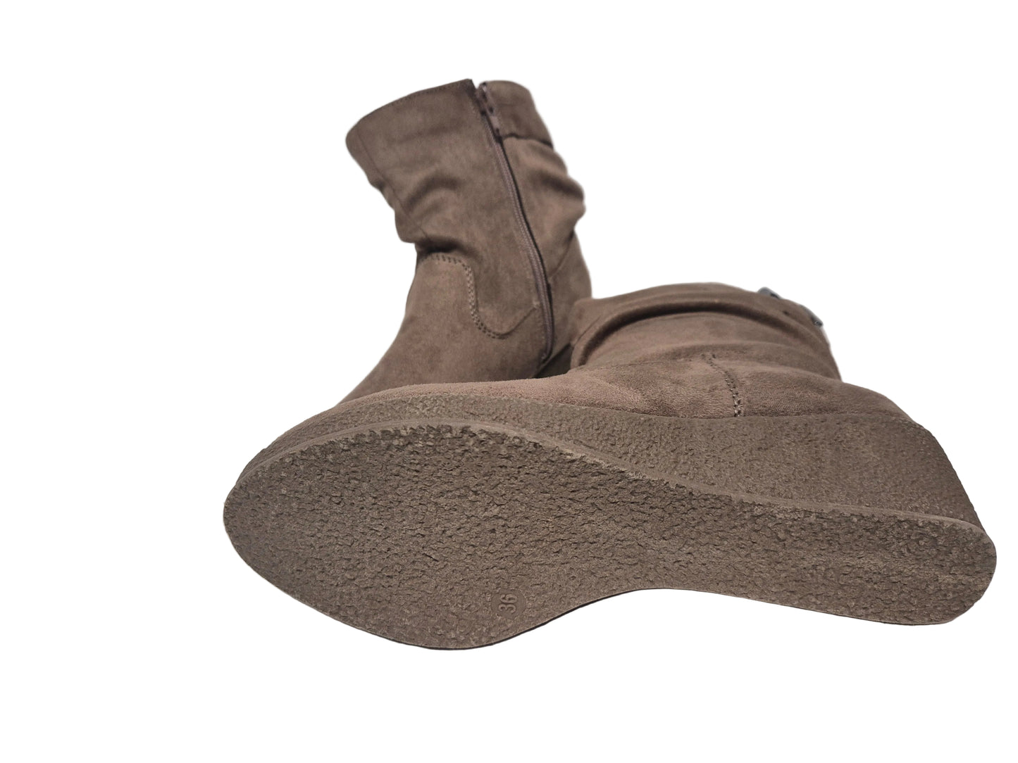 City Walk Stiefelette mit Raffungen, beige, Gr. 36