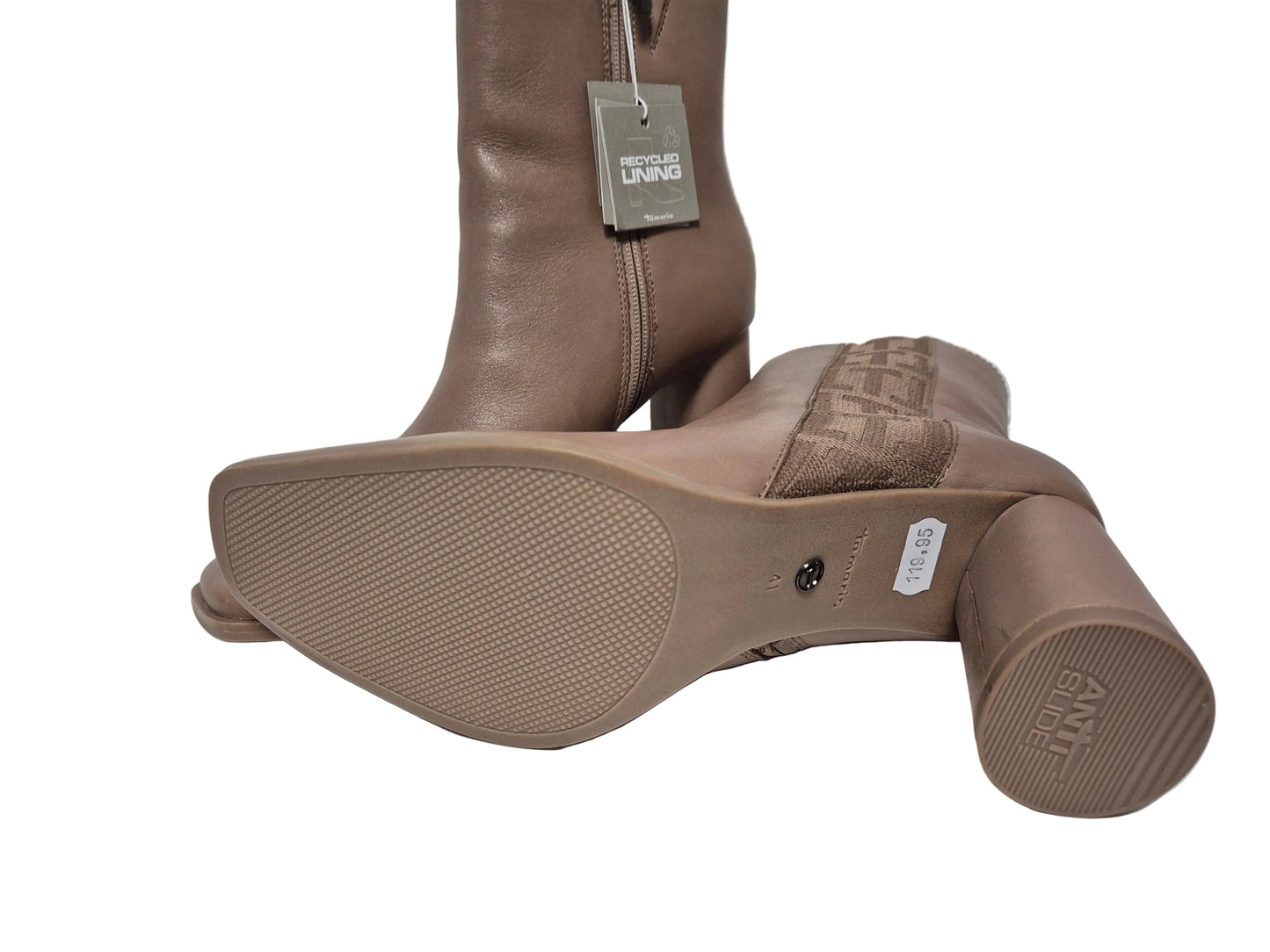 Tamaris High Heel Stiefelette, taupe, Gr. 41