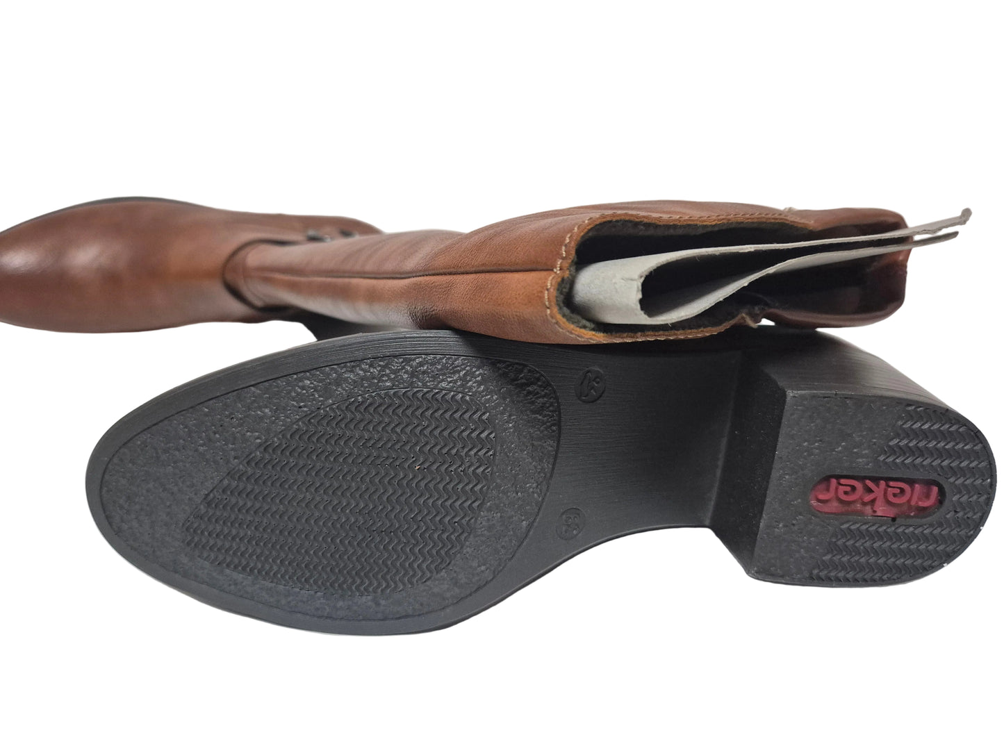 Rieker Stiefel Langschaftstiefel, cognac braun, Gr. 39