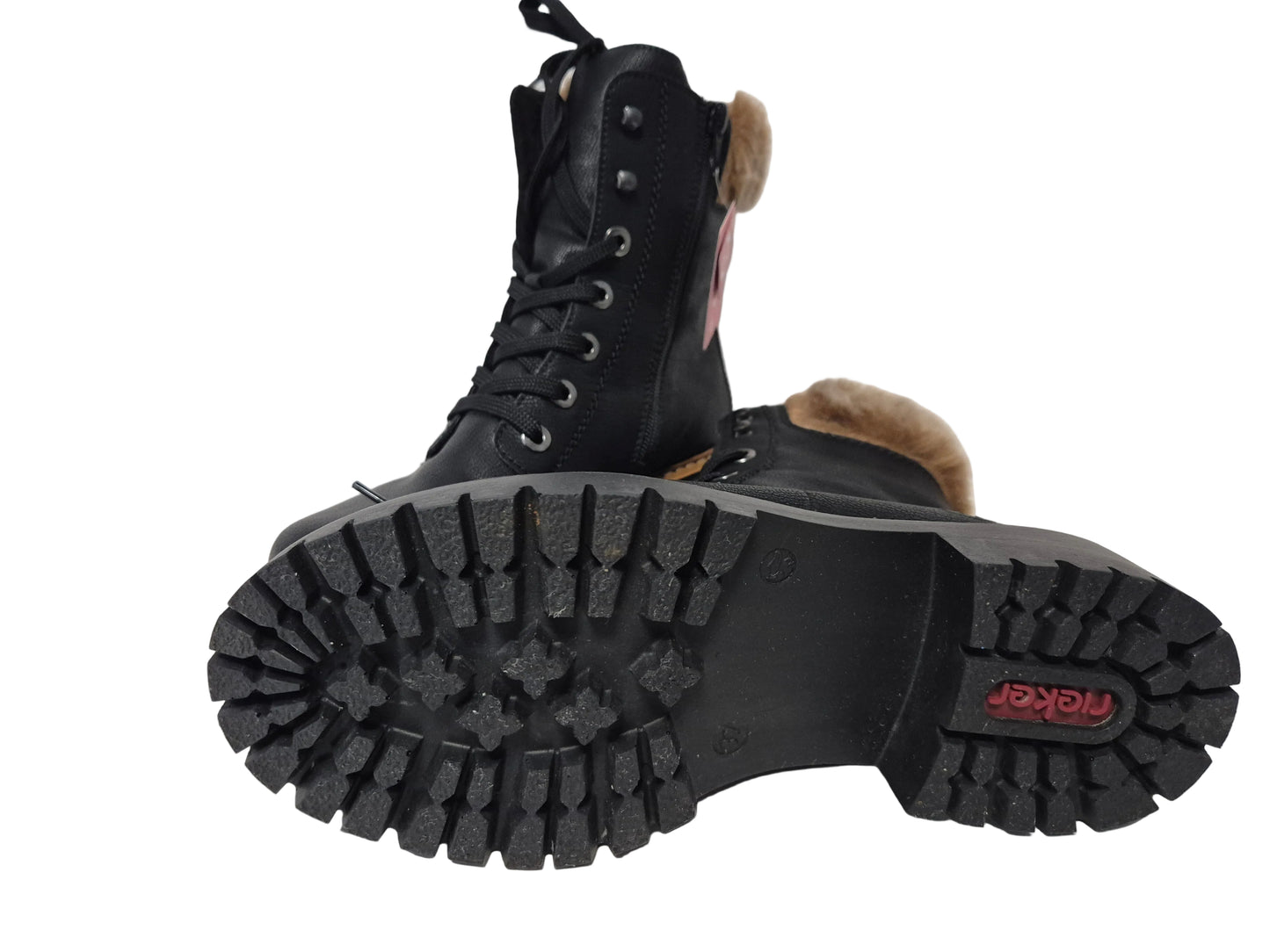 Rieker Winterboots mit Kunstfell am Schaft, schwarz, Gr. 37
