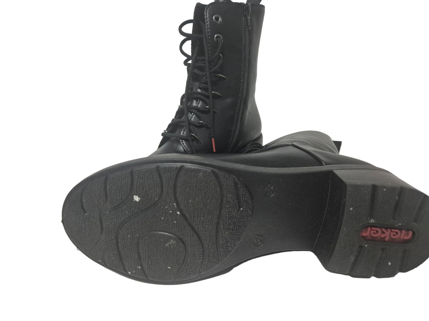 Rieker Schnürstiefelette Schnürboots, schwarz, Gr. 39