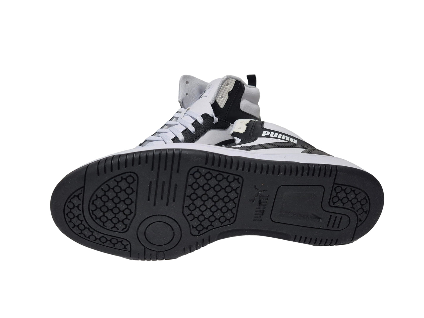 Puma Rebound V6 Sneaker, schwarz weiß, Gr. 44,5