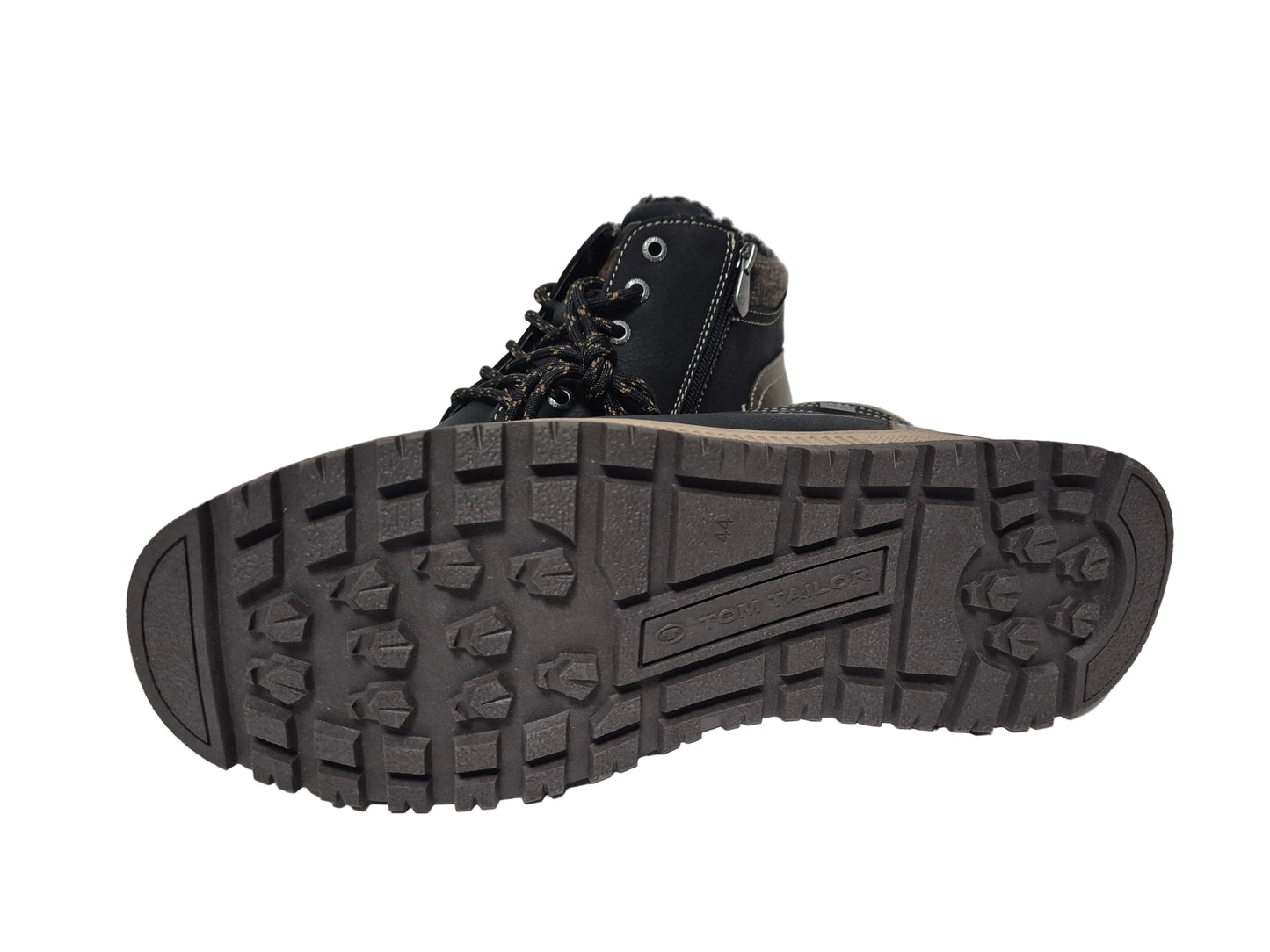 Tom Tailor Winterboots Schnürboots, schwarz, Gr. 44