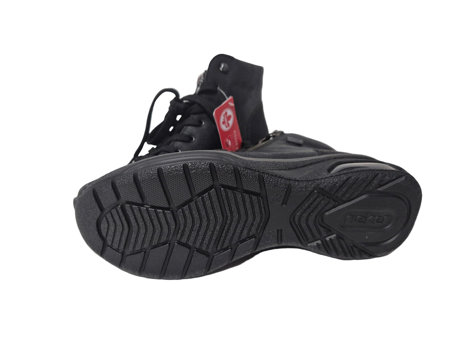 Rieker Sneaker Schnürstiefelette, schwarz, Gr. 36