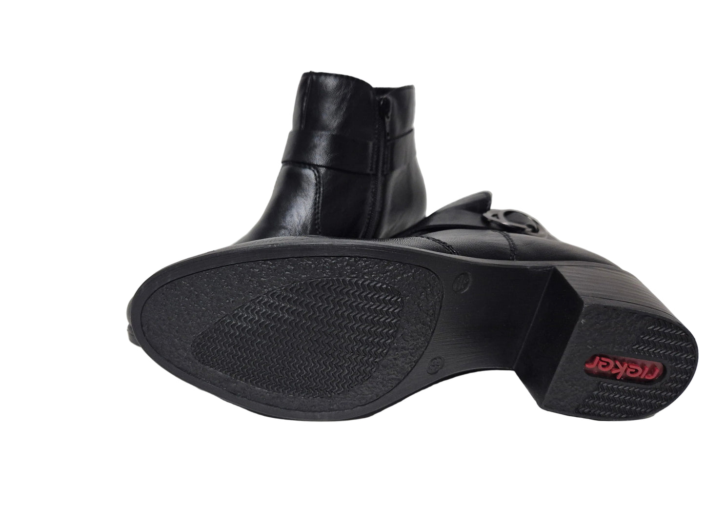 Rieker Ankleboots Stiefelette, schwarz, Gr. 38