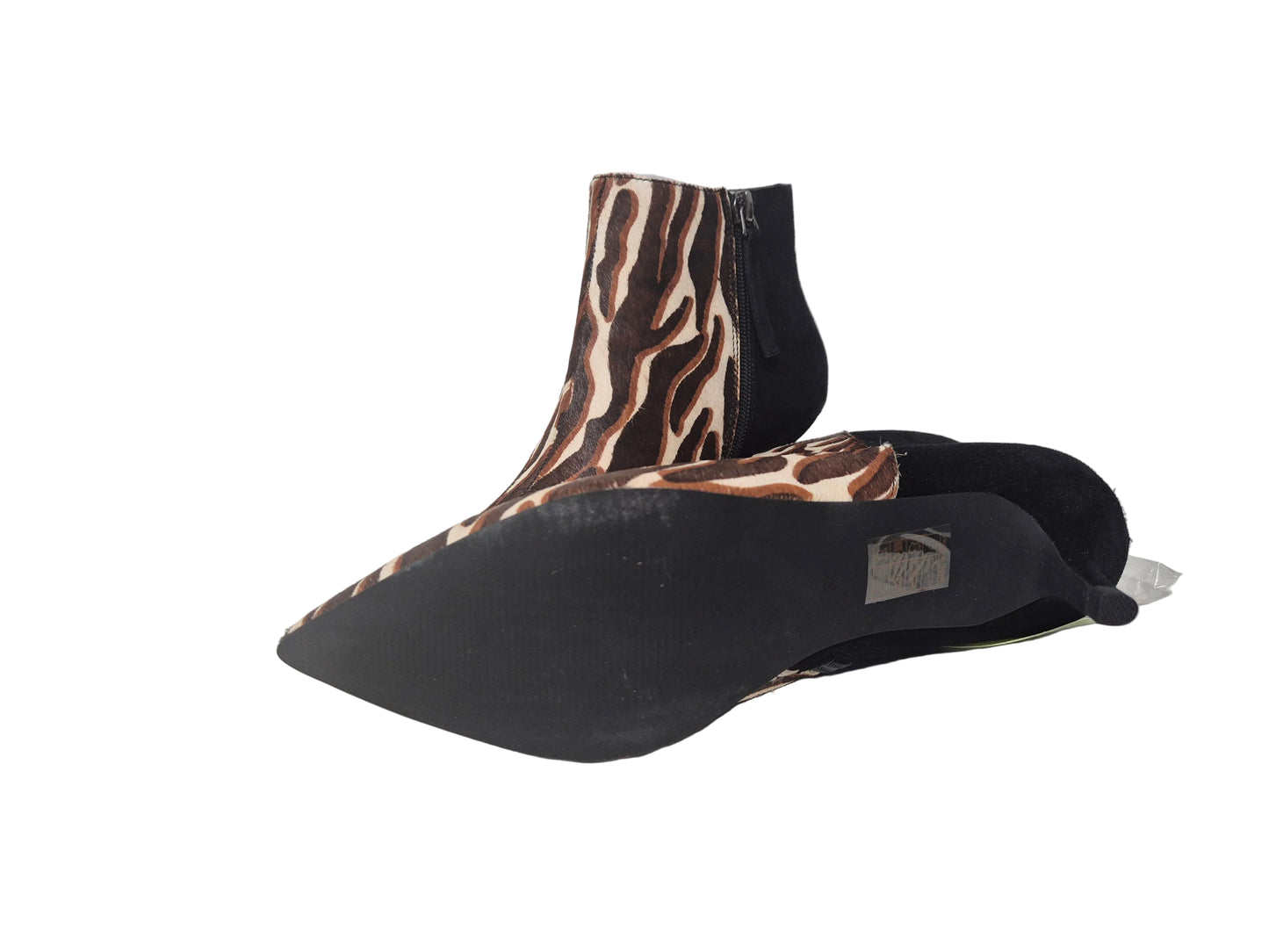 Colors of California Designer Stiefeletten, schwarz braun weiß, Gr. 38