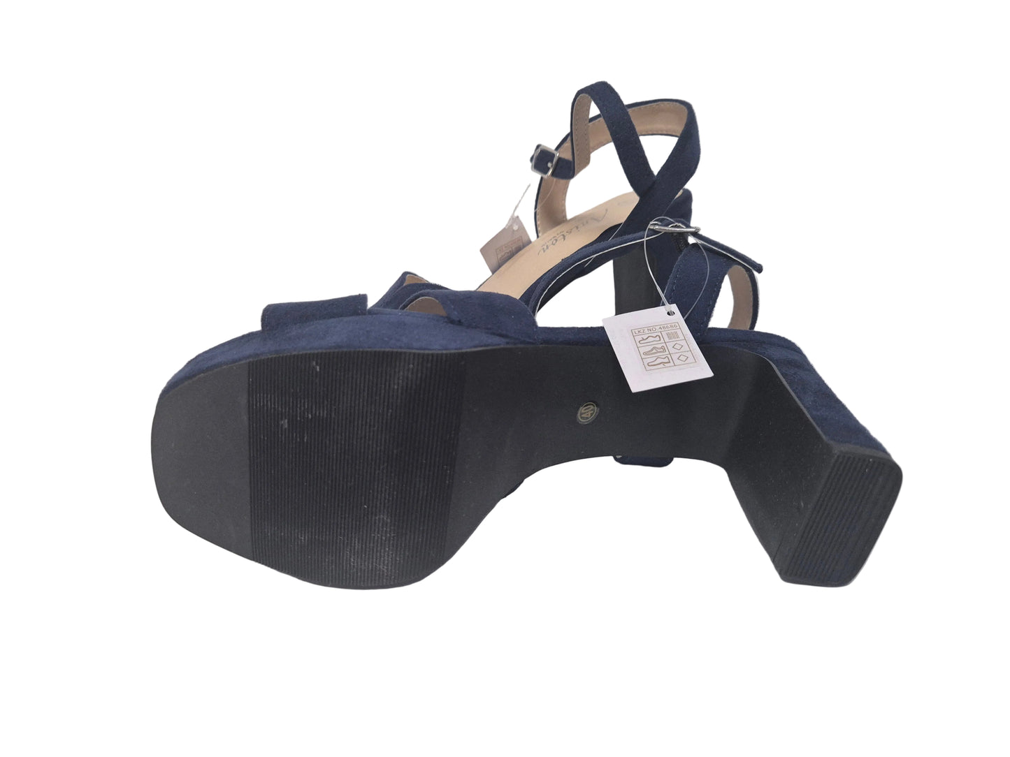 NEU! Aniston Shoes High-Heel-Sandalette, dunkelblau, Gr. 40