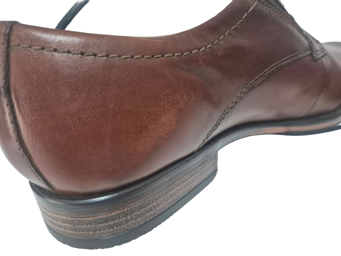RETOURE! Bugatti Schnürschuhe Halbschuhe, cognac braun, Gr. 40