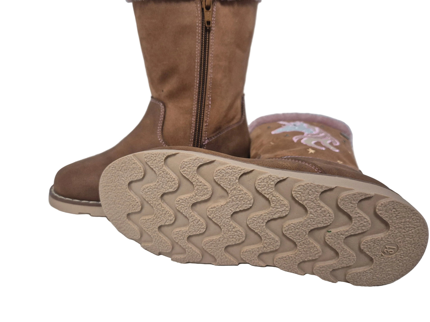 NEU! Tom Tailor Blinkschuhe Winterstiefel, cognac, Gr. 31