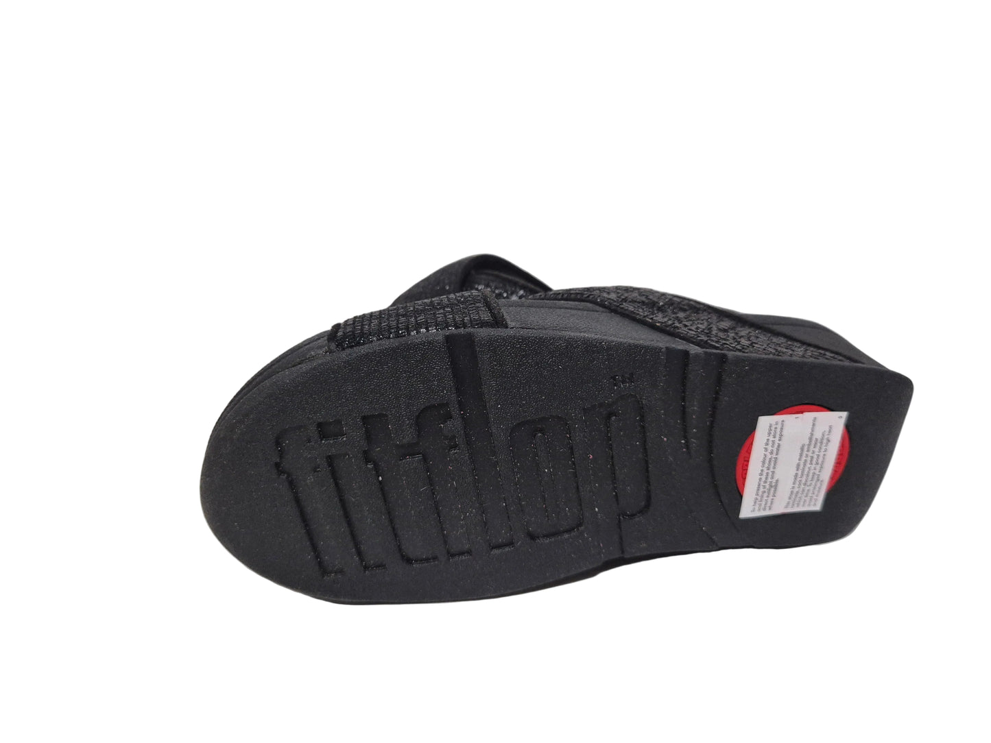 FitFlop Lulu Glitter Toe-Thongs Zehentrenner, schwarz, Gr. 36