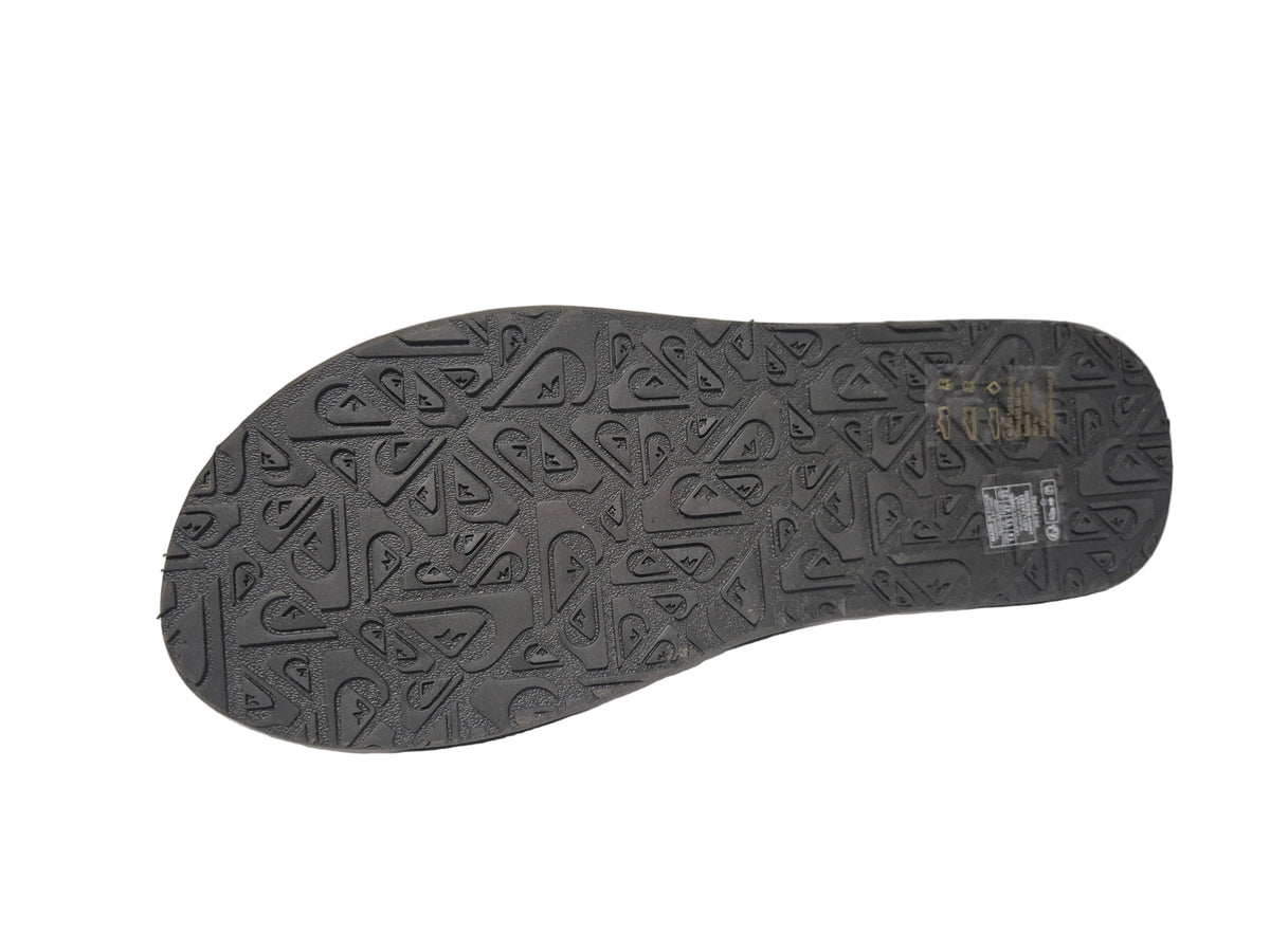 Quiksilver Carver Suede Core Zehentrenner Pantolette, schwarz, Gr. 47