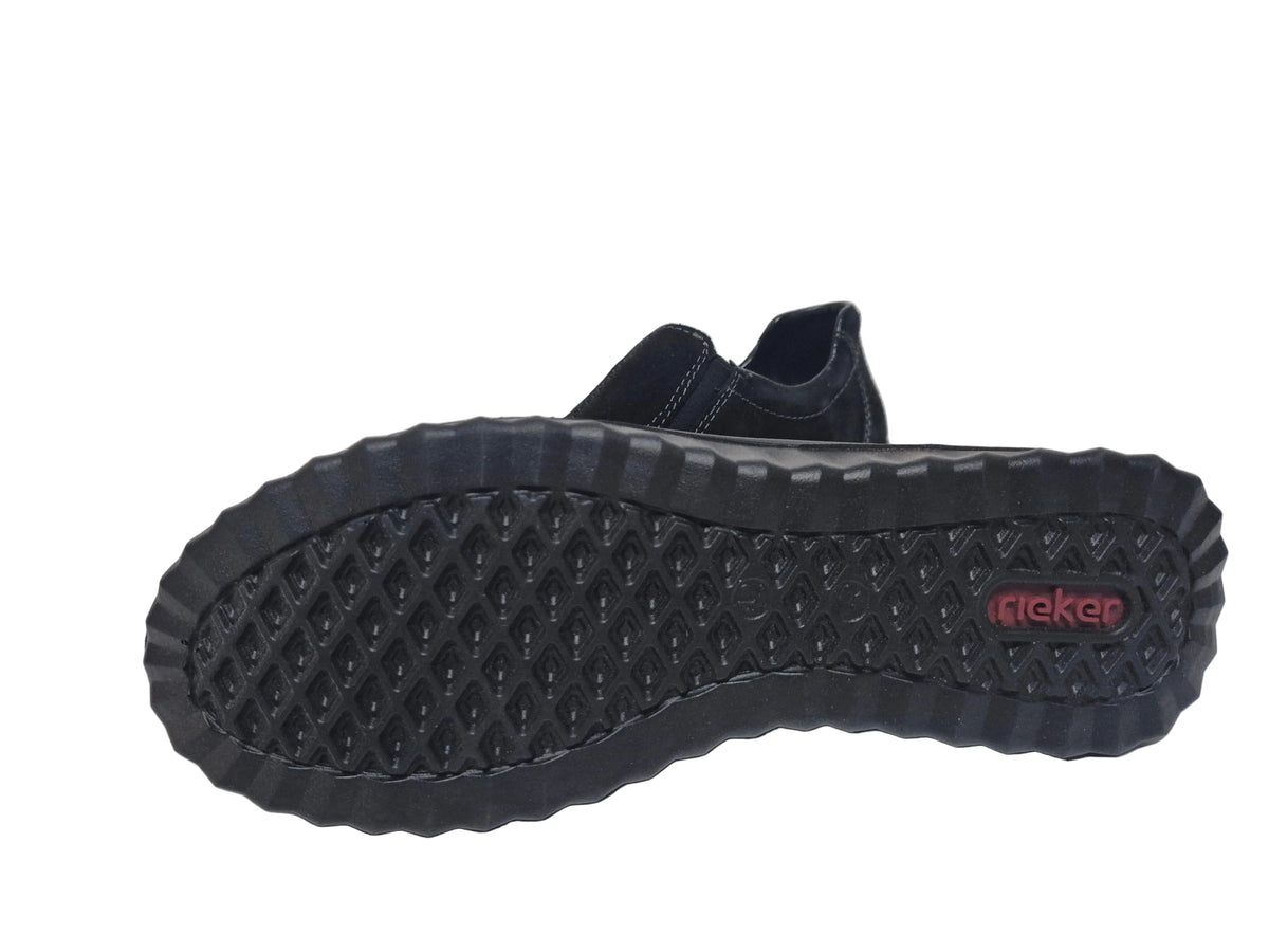Rieker Slip-On Sneaker, schwarz, Gr. 42