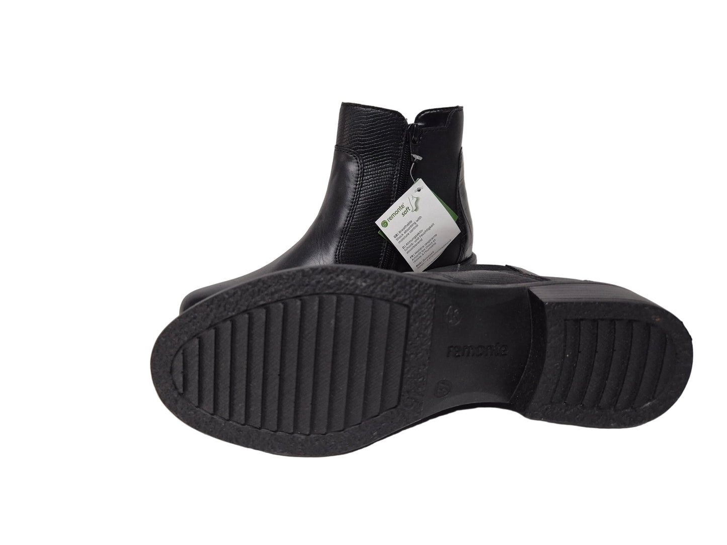 Remonte Chelsea Boots Stiefelette, schwarz, Gr. 37