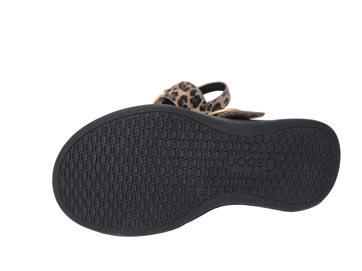 Gabor Keilsandalette Leo, schwarz-braun, Gr. 36
