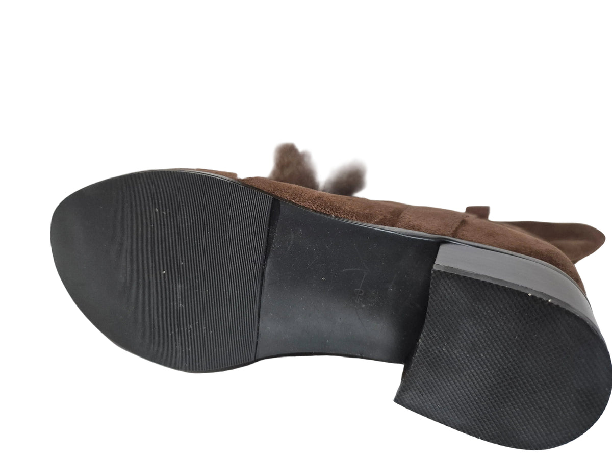 sheego Stiefeletten Kurzstiefel Cowboystiefel, braun, Gr. 40
