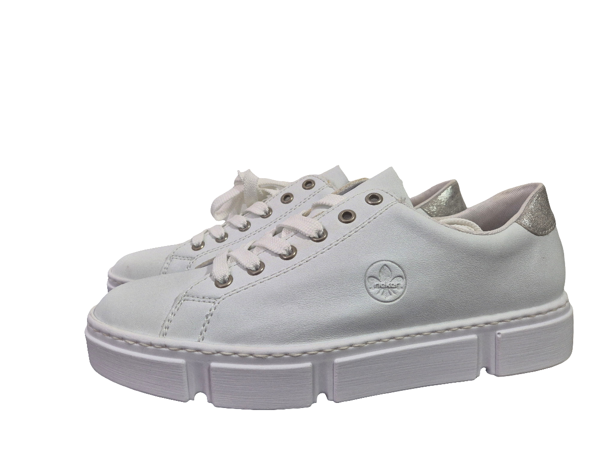 RIEKER Plateausneaker weiß Gr. 42