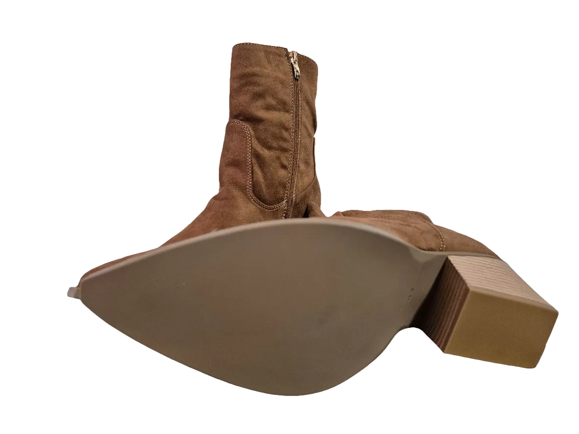 Aniston Shoes Westernstiefelette braun Gr. 38