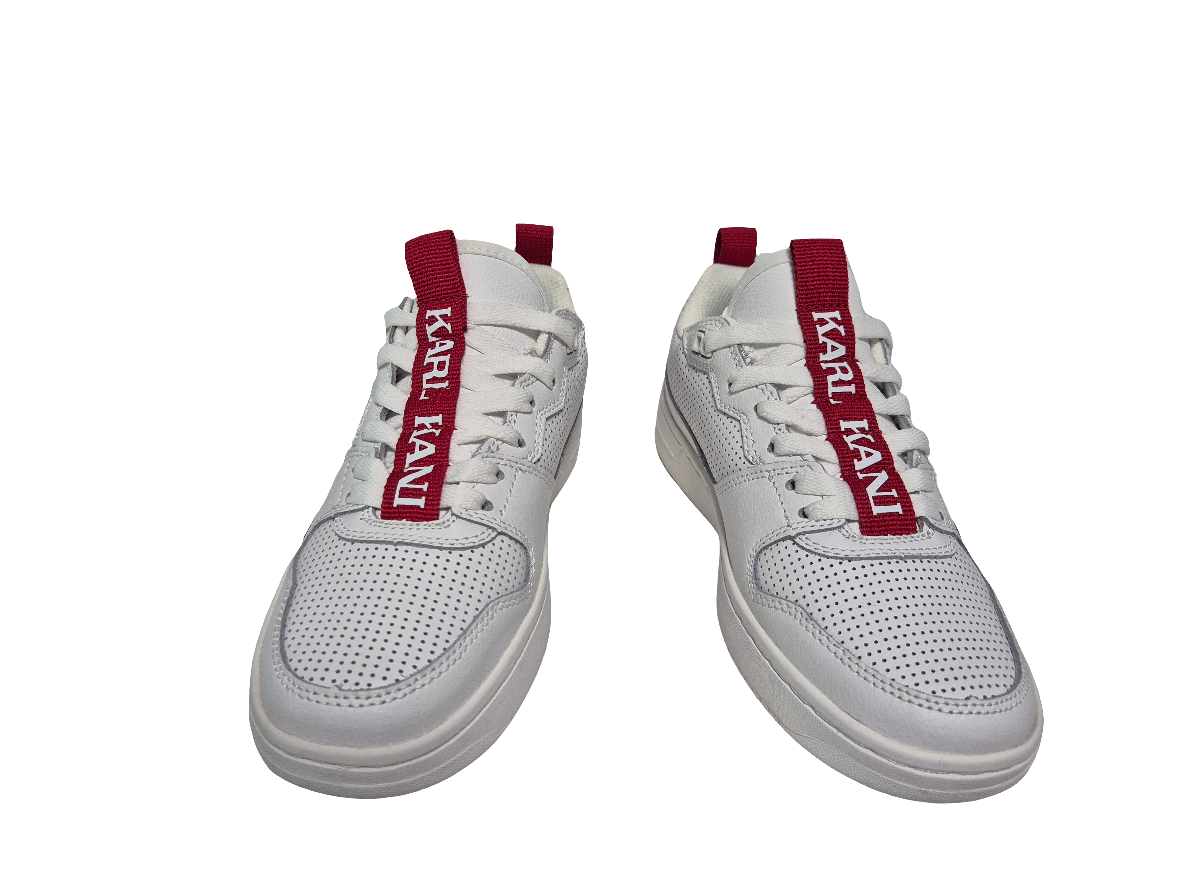 Karl Kani 89 TT Sneaker, weiß hellrot, Gr. 37,5