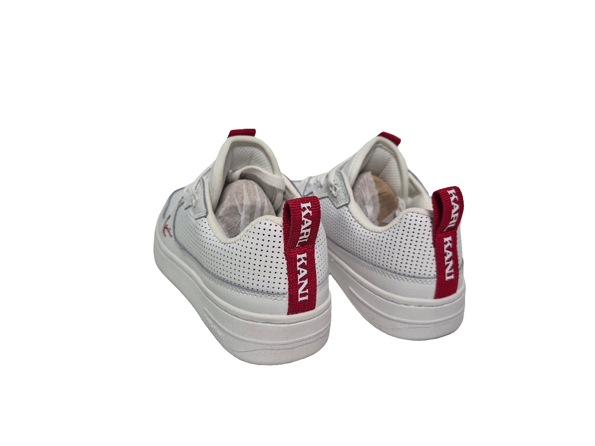 Karl Kani 89 TT Sneaker, weiß hellrot, Gr. 37,5