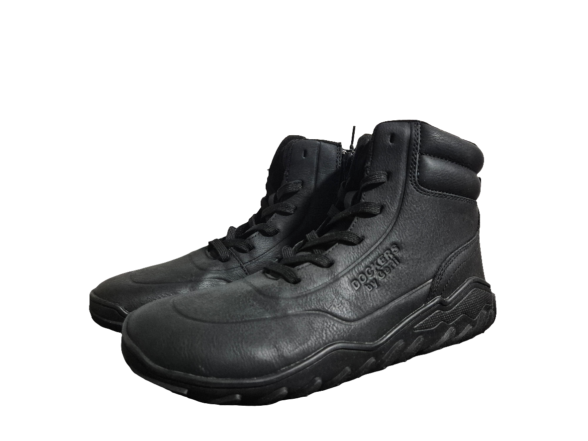 Dockers by Gerli Schnürboots Barfußschuh High Top schwarz Gr. 37