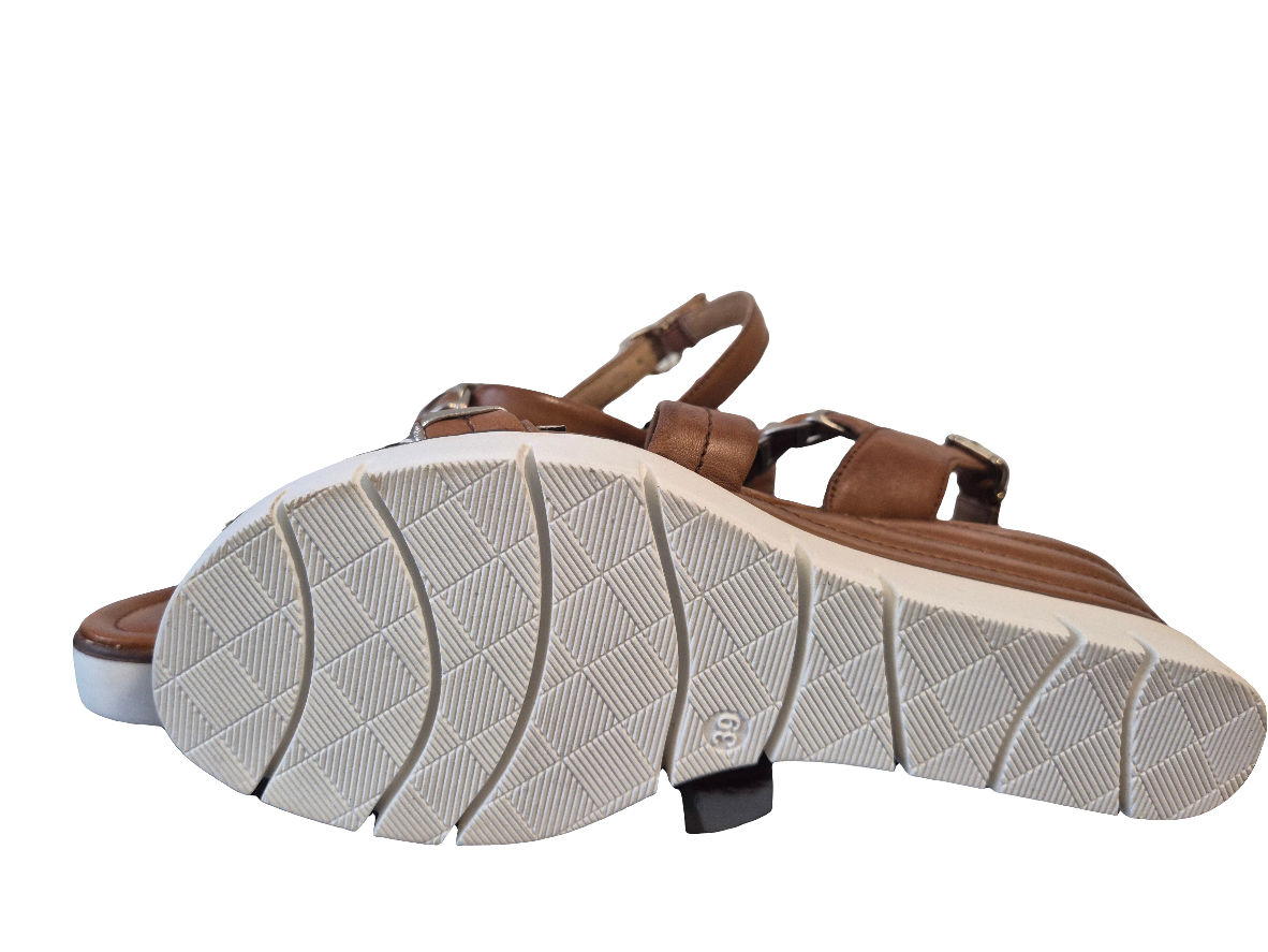Marco Tozzi Sandalette Keilabsatz braun Gr. 39