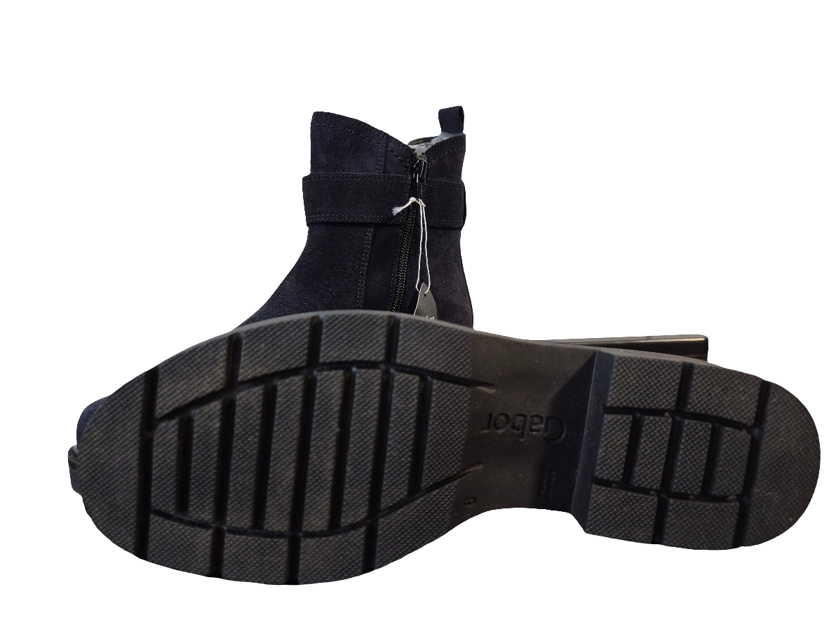 GABOR Chelsea Boots Stiefelette mit Zierkette schwarz Gr. 39