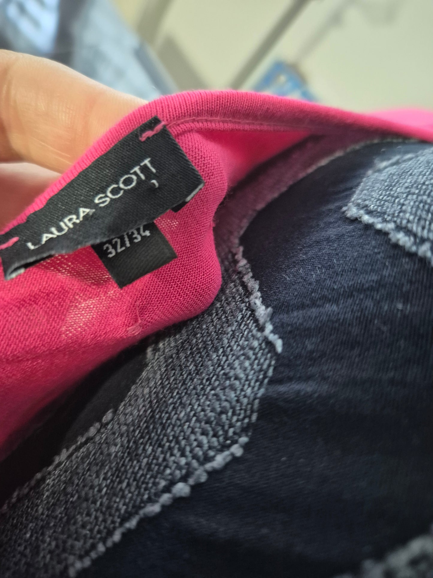 Laura Scott Spitzenshirt rosa