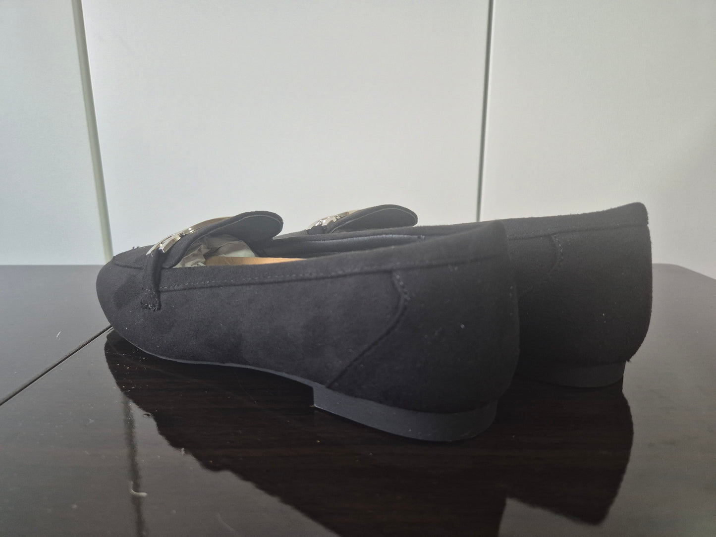 ANISTON SHOES Loafer Slipper Flat schwarz Gr. 36