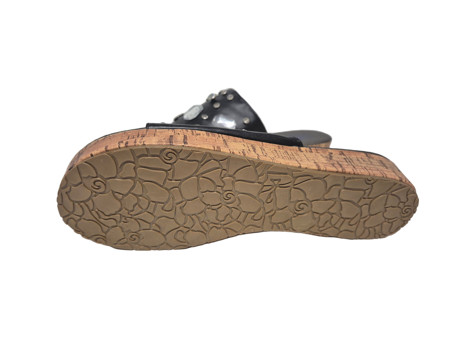 ARIZONA Pantoletten, schwarz-braun-mix, Gr. 41