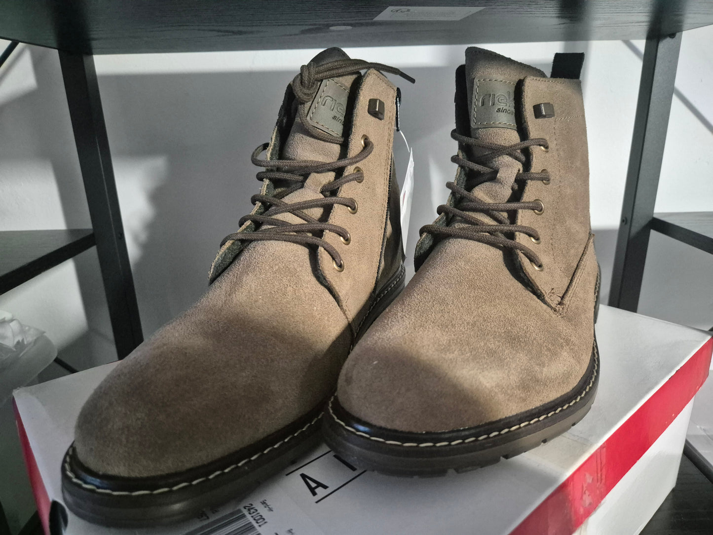 Rieker Schnürstiefel braun Gr. 42